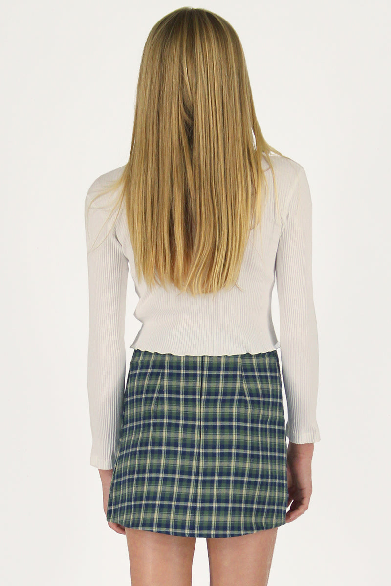 Skirt - Flannel Green Plaid