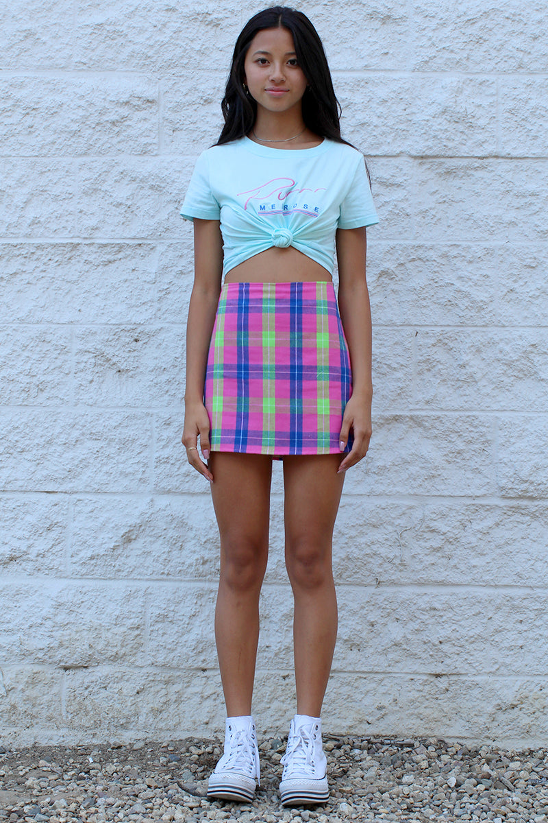 Skirt - Flannel Pink Plaid