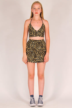 Skirt - Stretchy Leopard Print